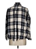 Splendid 100% Rayon Plaid Gray 3/4 Sleeve Button-Down Shirt Size L - photo 2