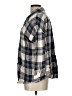 Splendid 100% Rayon Plaid Gray 3/4 Sleeve Button-Down Shirt Size L - photo 5