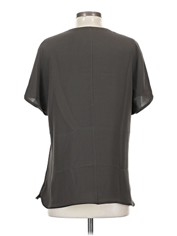 Lafayette 148 New York Short Sleeve Silk Top (view 2)