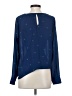 Socialite 100% Polyester Stars Blue Long Sleeve Blouse Size S - photo 2
