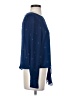 Socialite 100% Polyester Stars Blue Long Sleeve Blouse Size S - photo 4