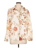 Unbranded Floral Ivory Long Sleeve Blouse Size L - photo 1