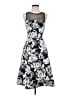 Aqua Graphic Black Cocktail Dress Size S - photo 1