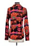 Never Fully Dressed 100% Viscose Print Orange Long Sleeve Blouse Size 2 - photo 2