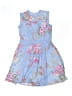 Beautees 100% Polyester Floral Blue Dress Size 16 - photo 1