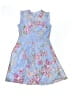 Beautees 100% Polyester Floral Blue Dress Size 16 - photo 2