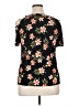 Diana Belle Floral Black Short Sleeve Blouse Size XL - photo 2