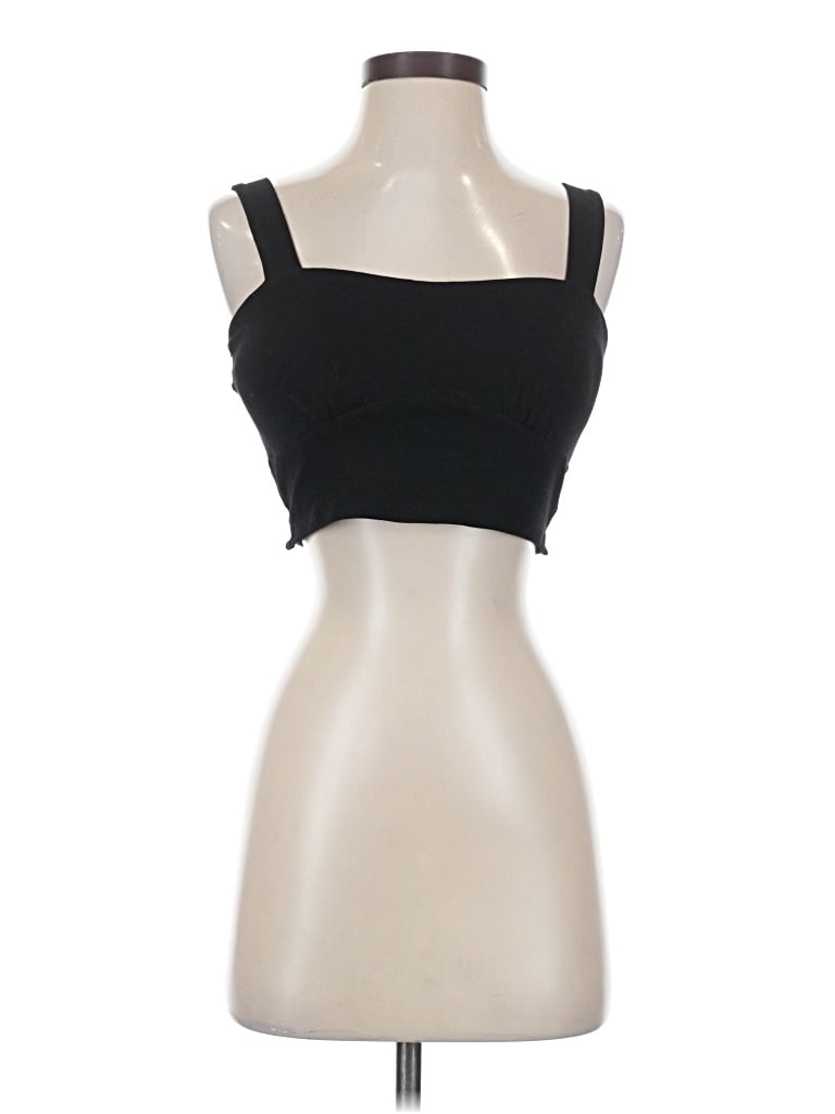 Pre-owned Listicle Tube Top Black Strapless Neckline Tops