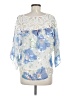 Vanessa Virginia Blue 3/4 Sleeve Blouse Size 6 - photo 2