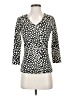 J. McLaughlin Ivory 3/4 Sleeve Blouse Size XS - photo 1