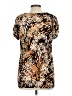Perseption Concept Brown Short Sleeve Blouse Size L (estimated) - photo 2