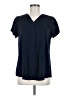 Yincro 100% Polyester Blue Short Sleeve Blouse Size M - photo 1