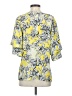 NY Collection Yellow 3/4 Sleeve Blouse Size S - photo 2