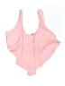 Unbranded Solid Pink Swimsuit Top Size 2X (estimated) - photo 1