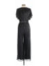 Maison Tara Metallic Black Jumpsuit Size 10 - photo 2