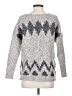 Wallace Chevron-herringbone Silver Gray Pullover Sweater Size XS - photo 2