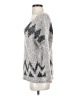 Wallace Chevron-herringbone Silver Gray Pullover Sweater Size XS - photo 5