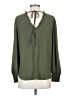 Ann Taylor LOFT 100% Polyester Green Long Sleeve Blouse Size S - photo 2