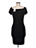 Max Studio Solid Black Casual Dress Size M - photo 2
