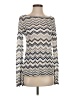 White House Black Market Chevron-herringbone Silver Pullover Sweater Size XS - photo 1