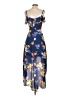 By & By Floral Blue Casual Dress Size 3 - photo 2