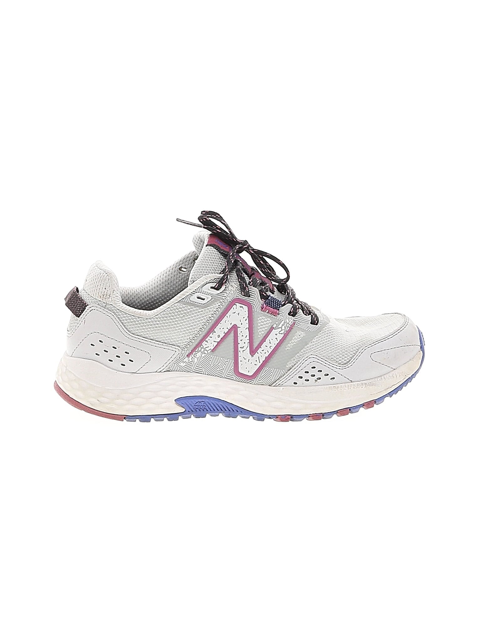 New Balance White Gray Sneakers Size 8 - 59% off | ThredUp