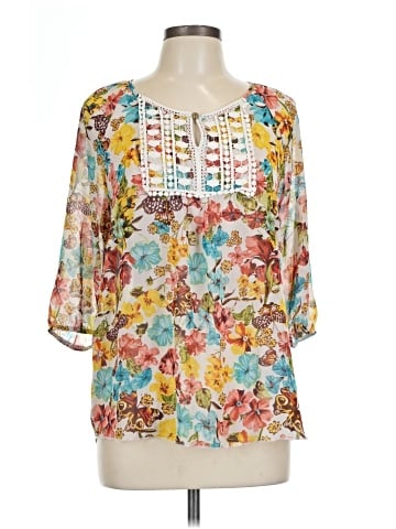 Lavish 3/4 Sleeve Blouse (view 1)