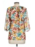 Lavish 100% Polyester Ivory 3/4 Sleeve Blouse Size L - photo 2