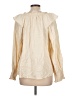 Old Navy 100% Cotton Ivory Long Sleeve Blouse Size L - photo 2