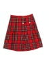 Saks Fifth Avenue 100% Polyester Plaid Red Skirt Size 10 - photo 1