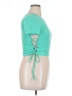 Flirtitude Green Short Sleeve Top Size XL - photo 4