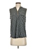Flower & Feather Black Sleeveless Blouse Size S - photo 1