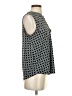 Flower & Feather Black Sleeveless Blouse Size S - photo 4