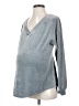Isabel Maternity Gray Pullover Sweater Size Sm Maternity - photo 1