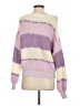 Shein 100% Polyester Color Block Purple Pullover Sweater Size S - photo 2
