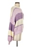 Shein 100% Polyester Color Block Purple Pullover Sweater Size S - photo 4