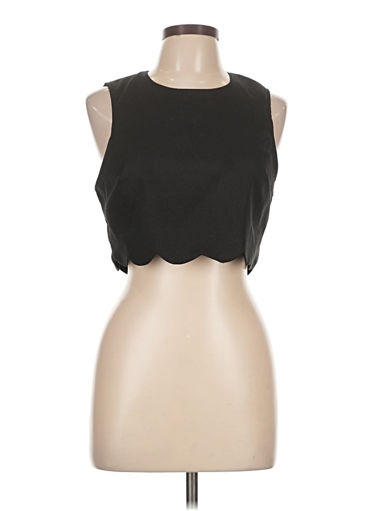 Pre-owned Tobi Sleeveless T-shirt In Black
