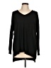 Poof! Black Long Sleeve Top Size L - photo 1