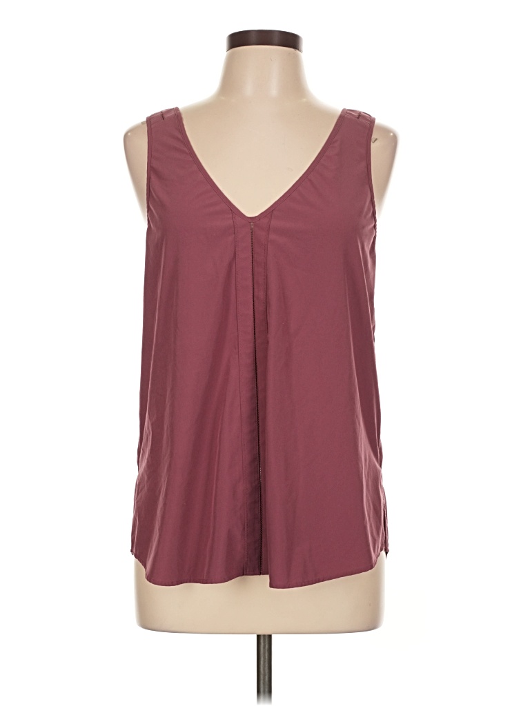 Pre-owned Athleta Tank Top Burgundy Plunge Neckline Tops