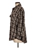 Love Notes Plaid Brown Long Sleeve Blouse Size M - photo 5