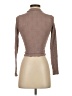 Aura Brown Long Sleeve Top Size XXS - photo 2