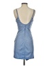 Crystal Doll 100% Polyester Metallic Blue Cocktail Dress Size 5 - photo 2
