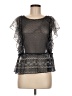 Meadow Rue Black Short Sleeve Top Size M - photo 1