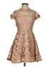 krush 100% Polyester Tan Cocktail Dress Size S - photo 1