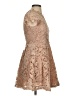 krush 100% Polyester Tan Cocktail Dress Size S - photo 4