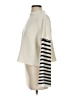 Aqua 100% Acrylic Stripes Ivory Turtleneck Sweater Size XS - photo 5