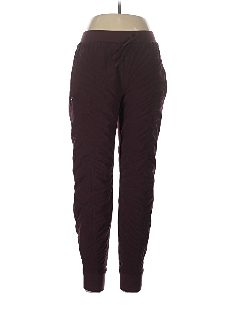 Pre-owned Athleta Casual Pants In Burgundy