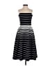 Nicholas Stripes Black Casual Dress Size 4 - photo 1