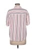 dip 100% Viscose Stripes Pink Short Sleeve Blouse Size M - photo 2