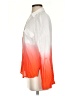 Blu Pepper Color Block Orange Long Sleeve Blouse Size S - photo 5